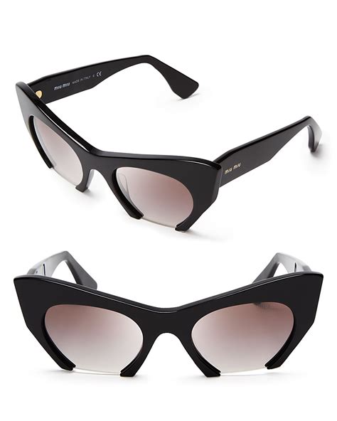 miu miu pilot sunglasses|miu miu sunglasses cat eye.